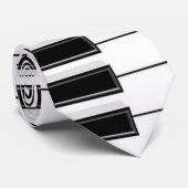 Klassische Musik Piano Keys Satin Neck Tie Krawatte (Gerollt)