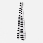 Klassische Musik Piano Keys Satin Neck Tie Krawatte (Rückseite)