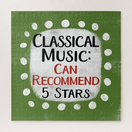 Klassische Musik Review 5 Stars Jigsaw Puzzle (Vertikal)