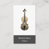 Klassische Musik Violinist Violin Performer Visitenkarte (Vorderseite)