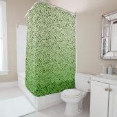 Klassische Musikkomponisten Notation Lime Green Duschvorhang (Beispiel)