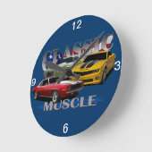 Klassische Muskeln Runde Wanduhr (Winkel)