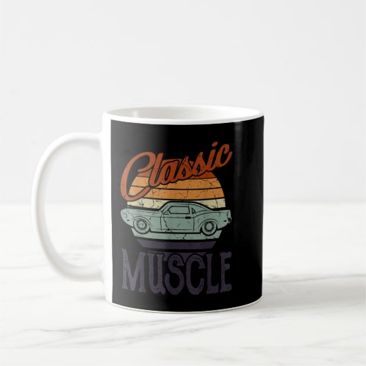 Klassische Muskelwagen Design Männer Vintage Auto  Kaffeetasse (Links)