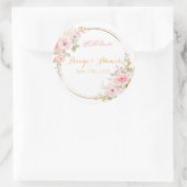 Klassische muslimische Hochzeitsticker Runder Aufkleber (Tasche)