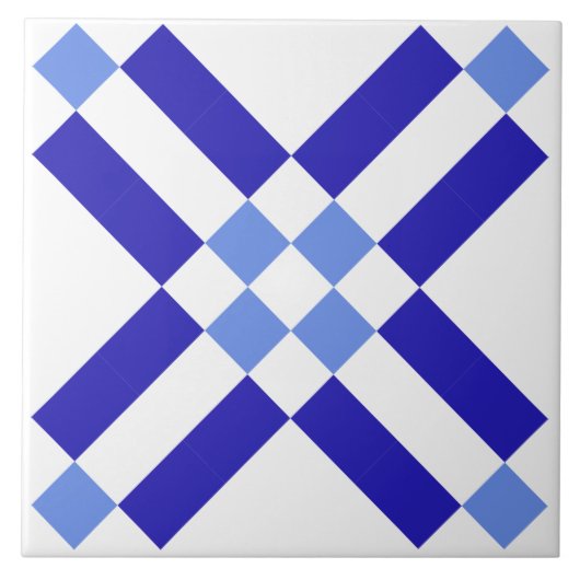 Klassische Muster Keramik Tile mit Blau und Weiß S Fliese (Vorderseite)