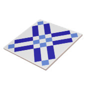 Klassische Muster Keramik Tile mit Blau und Weiß S Fliese (Seite)