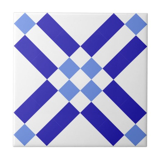 Klassische Muster Keramik Tile mit Blau und Weiß S Fliese (Vorderseite)