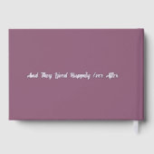 Klassische Mute Pum Floral Sketch Foil Gästebuch (Rückseite)