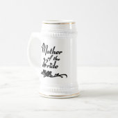 Klassische Mutter der Braut Bierglas (Vorderseite Links)