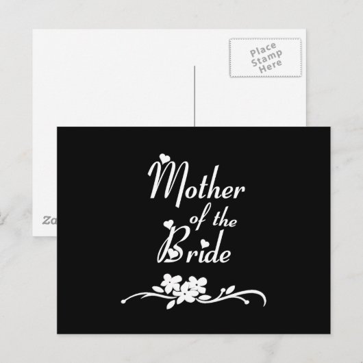 Klassische Mutter der Braut Postkarte (Vorne/Hinten)