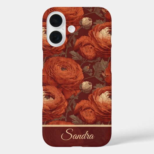 Klassische Mutter-Geschenke Ranunculus Name Case-Mate iPhone Hülle (Rückseite)