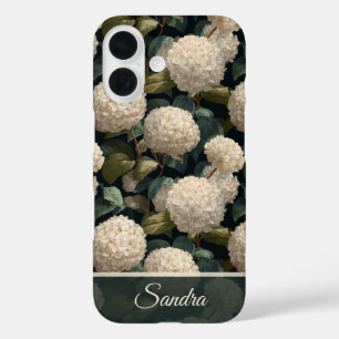 Klassische Muttertagsgeschenk Hortensien Name iPhone 16 Hülle