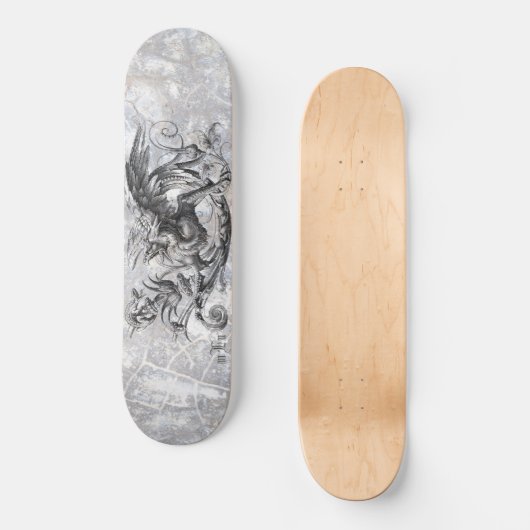 Klassische Mythische Bestie Skateboard (Vorderseite)