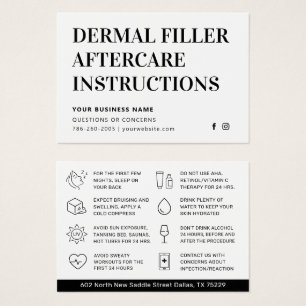 Klassische Nachsorge für Dermal Filler in Weiß