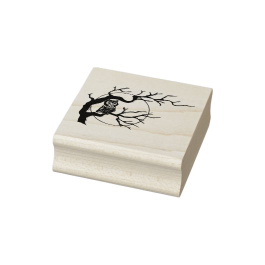 Klassische Nachtschwärmerei mit Mondkunst-Briefmar Gummistempel (Stempel)