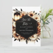 Klassische Natur Rustikale Hochzeit Save The Date (Stehend Vorderseite)