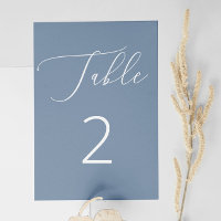 Klassische Nautical Dusty Blue Slate Script Weddin