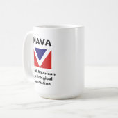 Klassische NAVA-Tasse 12oz Kaffeetasse (Vorderseite Links)