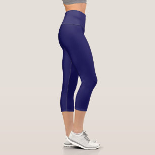 Klassische Navy Blue Caprihosen für jeden Anlass Capri Leggings