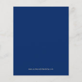 Klassische Navy- und Creme-Hochzeit - Save the Dat Flyer (Hinten)