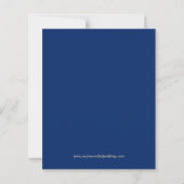 Klassische Navy- und Creme-Hochzeit "Save the Date (Rückseite)