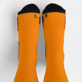 Klassische Neon Orange Socken Soft Sleek und stilv