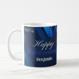 Klassische Niedlich moderne Blue&White Happy Retir Kaffeetasse