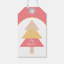 Klassische Niedlich rosa Töne Frohe Weihnachtsbaum