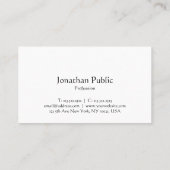 Klassische Nostalgie Schlichte kalligraphische Typ Visitenkarte (Rückseite)