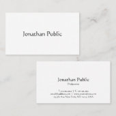 Klassische Nostalgie Schlichte kalligraphische Typ Visitenkarte (Vorne/Hinten)