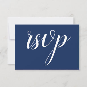 Klassische, nostalgische und vintage "RSVP"-Karte RSVP Karte