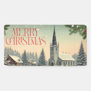 Klassische/nostalgische Weihnachtsszene Banner
