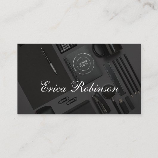 Klassische Notare Public Unique Business Cards Visitenkarte (Vorderseite)