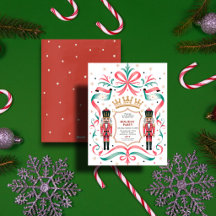 Klassische Nussknacker-Weihnachtsfeier Rosa Band