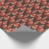 Klassische Nutcracker Elegance, Rote Polichinelles Geschenkpapier (Ecke)