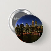 Klassische NYC Skyline Button (Vorne & Hinten)