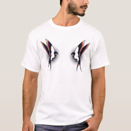 Klassische Old-School-Tattoo-Vögel T-Shirt