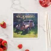 Klassische Oldtimer-Papier-Servietten Serviette (Beispiel)