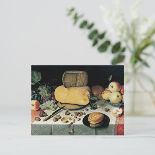 Klassische Ölgemälde Floris Van Dyck Postkarte (Stehend Vorderseite)