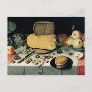 Klassische Ölgemälde Floris Van Dyck Postkarte