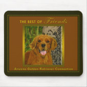 Klassische Oliven-u. Rost-golden retriever Mousepad (Vorne)