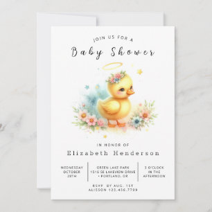Klassische Online Duck Babydusche Einladung