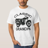 Klassische Opa, Motorrad T-Shirt (Vorderseite)