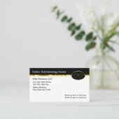 Klassische Ophthalmologin Eye Doctor Business Card Visitenkarte (Stehend Vorderseite)