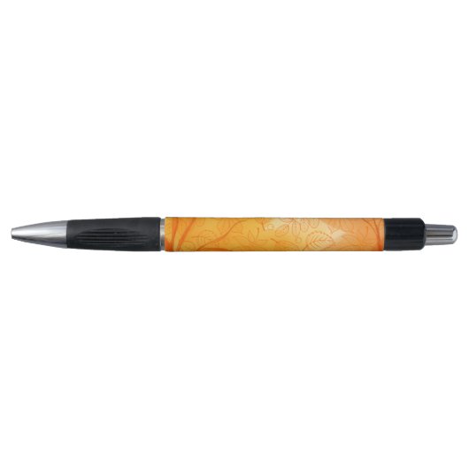 Klassische orange Blätter Herbst Kugelschreiber (Vorderseite)