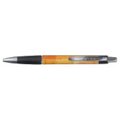 Klassische orange Blätter Herbst Kugelschreiber (Rückseite)