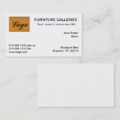 Klassische orange Logo-Visitenkarten Visitenkarte (Vorne/Hinten)