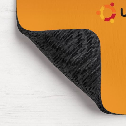 Klassische Orange Ubuntus Mousepad (Ecke)
