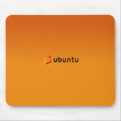 Klassische Orange Ubuntus Mousepad (Vorne)