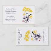 Klassische orientalische chinesische sumi-e visitenkarte (Vorne/Hinten)